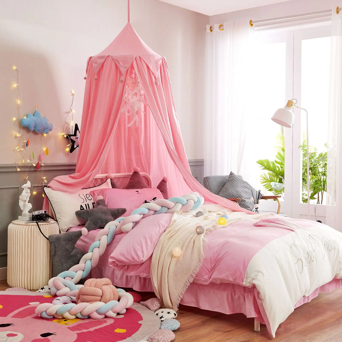 Ciel de lit enfant Gris