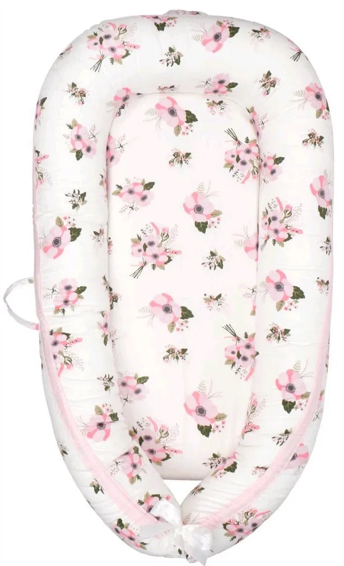 2026 New Soft Babynest Newborn Baby Nest Bed Portable Crib Travel Bed Baby Nest Baby Lounge Bassinet Bumper with Pillow Cushion