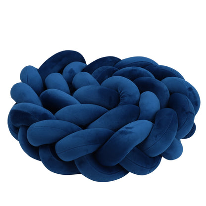 1-4M Baby Bed Bumper Handmade Knotted Braid Weaving Plush  Crib Protector Infant Knot Pillow Baby Room Decor
