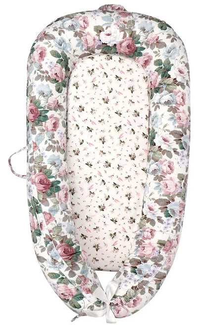 2026 New Soft Babynest Newborn Baby Nest Bed Portable Crib Travel Bed Baby Nest Baby Lounge Bassinet Bumper with Pillow Cushion