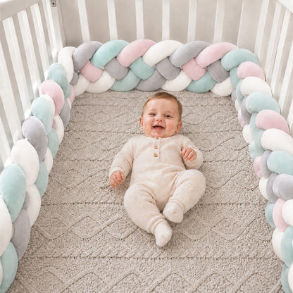 Tresse de lit bébé 4 brins pour berceau
