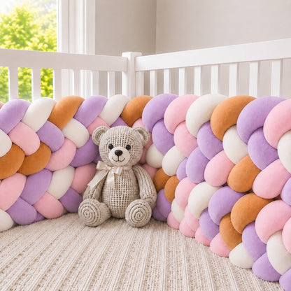 Tour de lit bébé tressé en coton