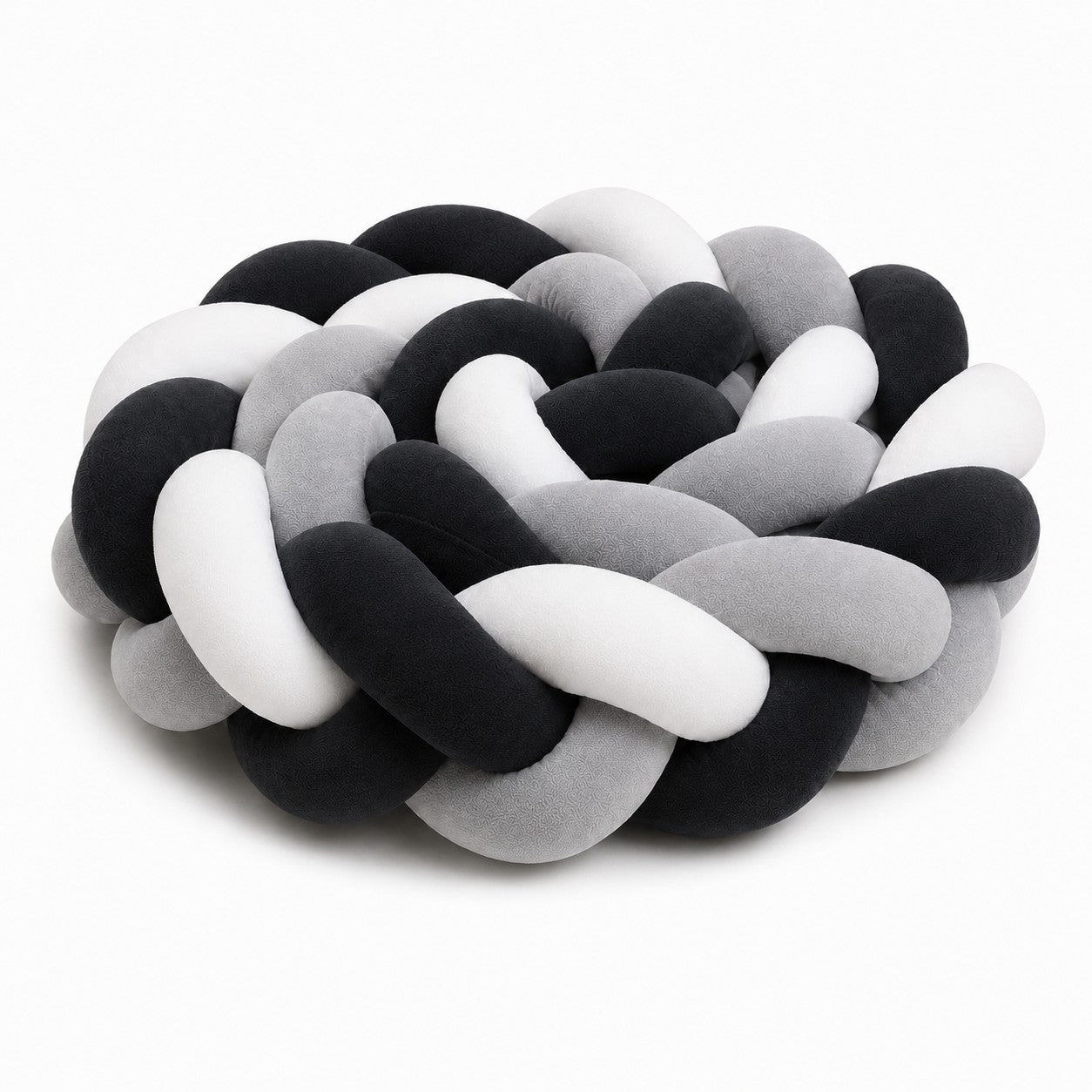 Tresse de lit bébé moelleuse au toucher velours pour le lit à barreaux.