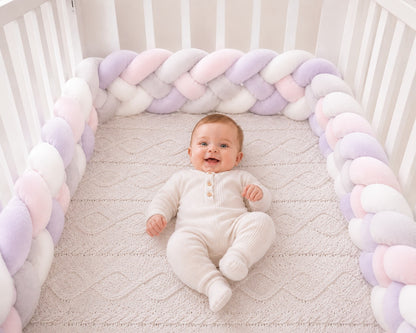 Tresse de lit bébé épaisse en coton et polyester